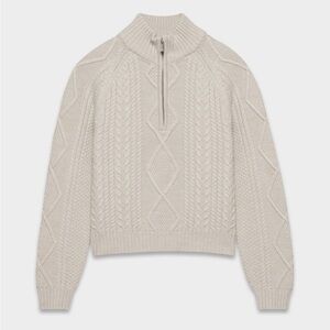 Aritzia Merino Wool Cable Knit Sweater - Cream worn once